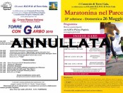 locandina annullamento maratona